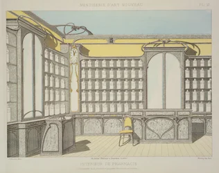 Intérieur de pharmacie, illustration de 